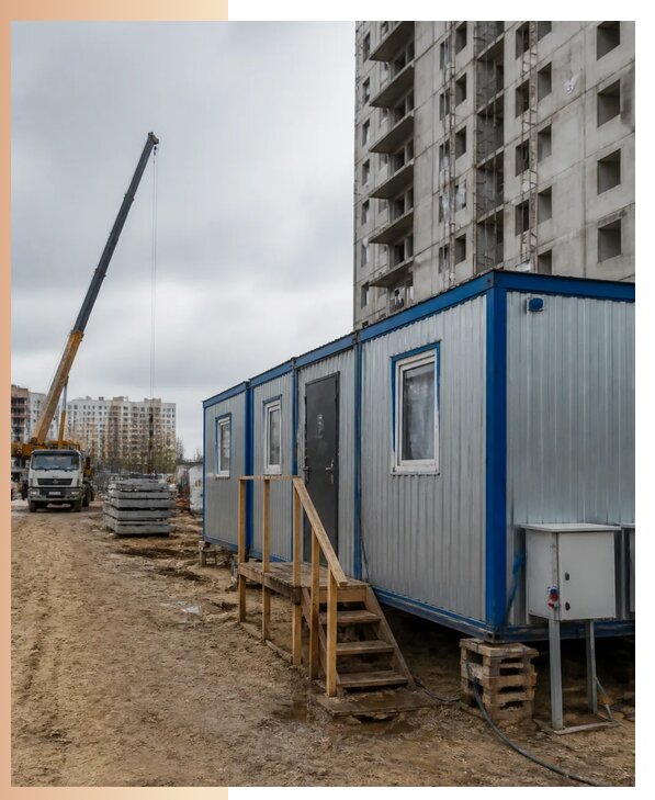 Аренда строительных вагончиков для рабочих в Спасске-Дальнем